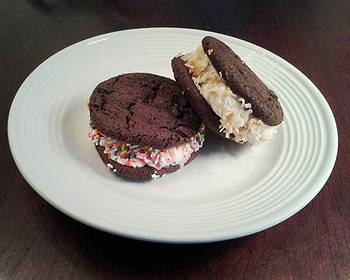 Unique Recipe Brownie Cookie Ice Cream Sandwiches Delicious