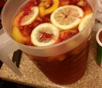 Fresh, Cooking Recipe Passion Fruit Tea Sangria Delicious Nutritious
