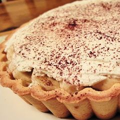 A picture of Rich Chocolate Banana Tart.