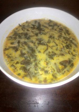 Foto resep Sayur Daun Singkong Teri Santan