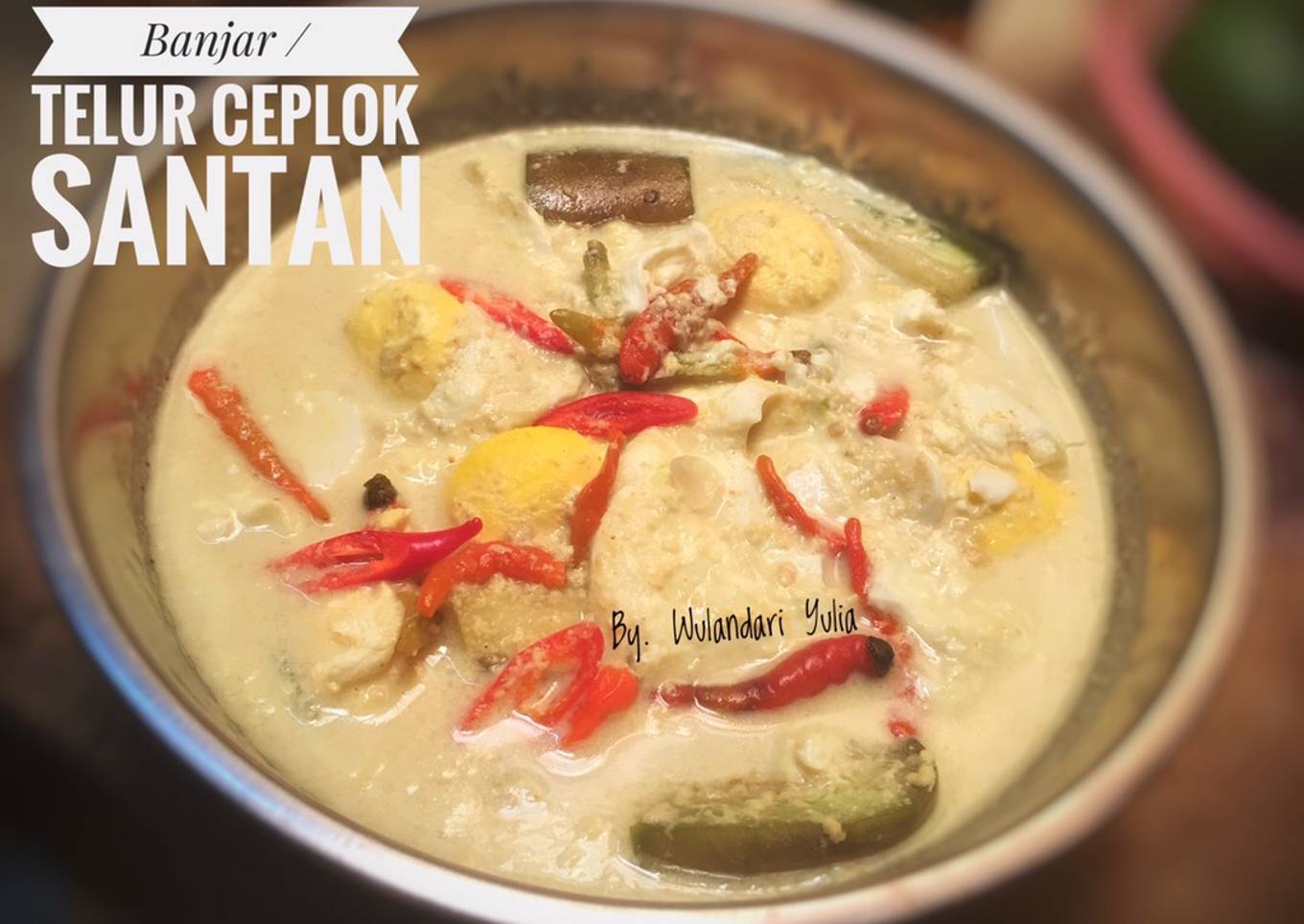 Hintalu betanak banjar / telur ceplok santan