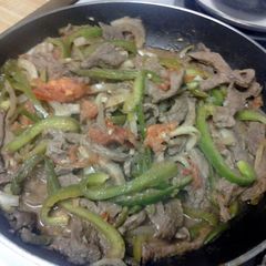 A picture of Beef Fajitas.
