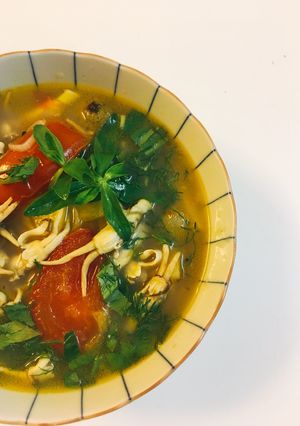 Hình của món Canh tu hài.