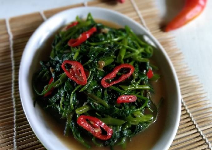 Langkah Mudah Masakan Resep Tumis kangkung terasi