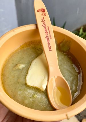 Foto resep Mpasi 6 bulan tomyam nabu(tomat ayam, nasi, buncis)