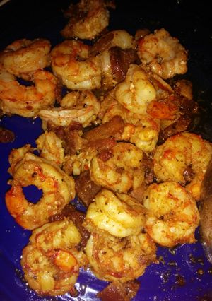A picture of Chile garlic shrimp.