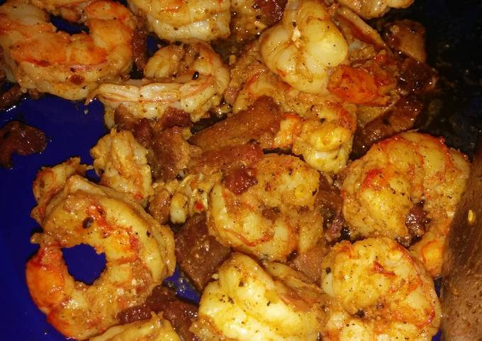 Chile garlic shrimp