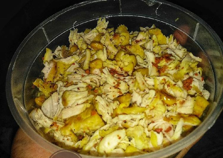 Bagaimana Menyiapkan Bubur oat ayam tempe Anti Gagal