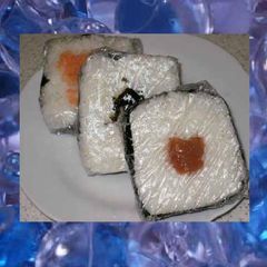 A picture of Easy Square Onigiri Rice Balls.
