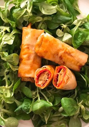 Une photo de Bricks champignons chèvre chorizo