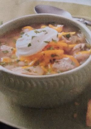 A picture of Taste of Home White Bean Chicken Chili.