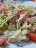 Ensalada de pollo con salsa de yogur