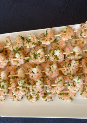 Une photo de Crevettes marinées