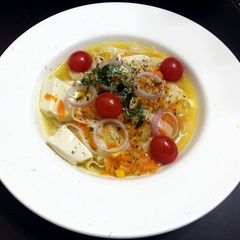A picture of Tofu And Carrot Noodle Soup.
