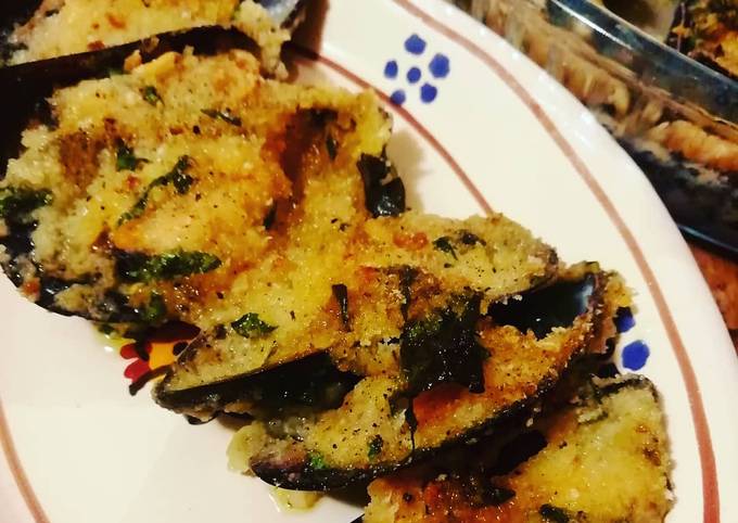 Cozze gratinate
