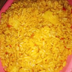 Palm Oil Jollof Rice A picture of Palm Oil Jollof Rice.