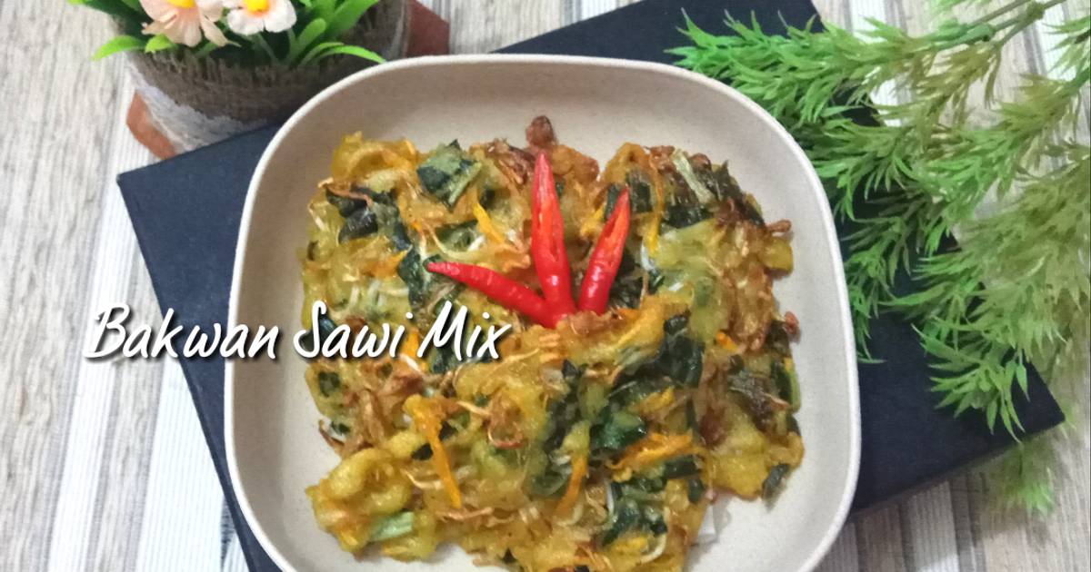 Resep Bakwan Sawi Mix Oleh Vay Kitchen Cookpad