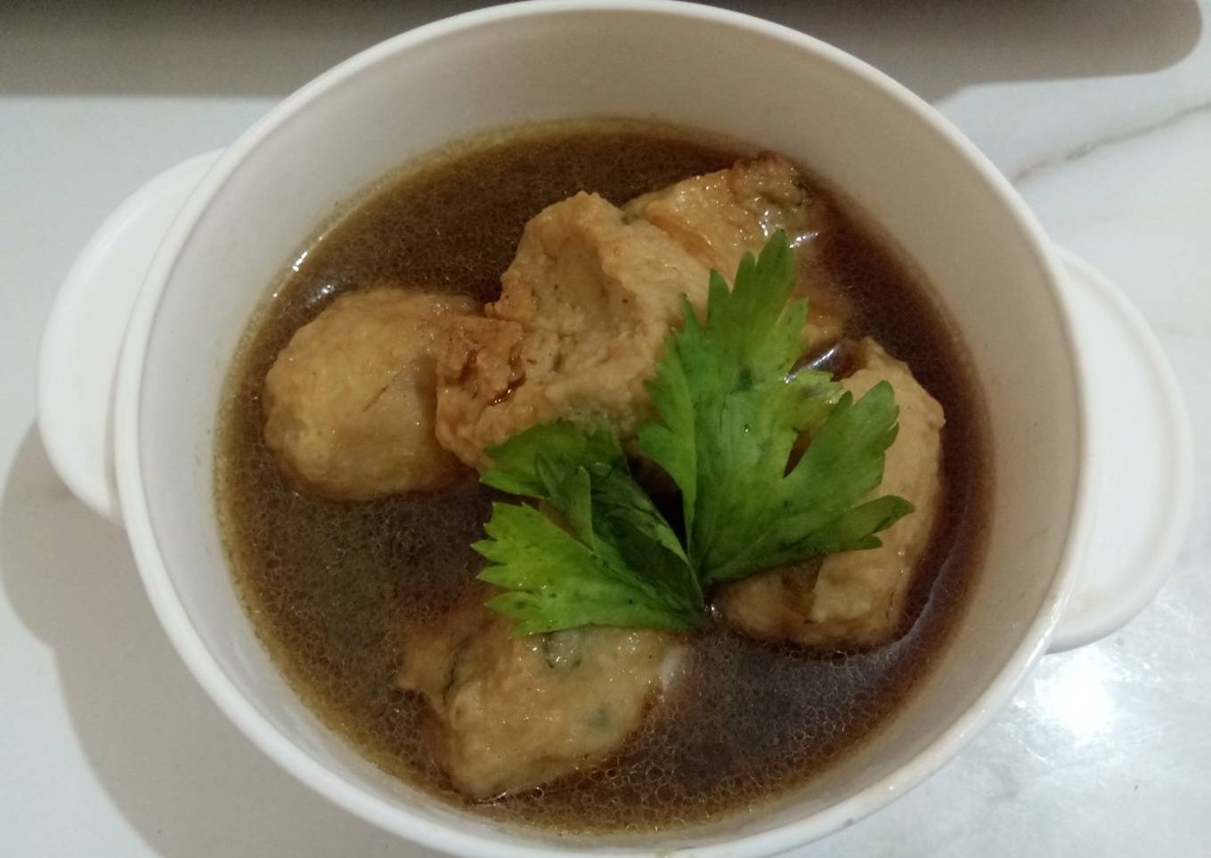 Bakso goreng saos mentega