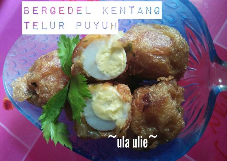 Resep Bergedel kentang telur puyuh, Enak Banget