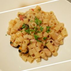 Pasta fagioli e cozze A picture of Pasta fagioli e cozze.