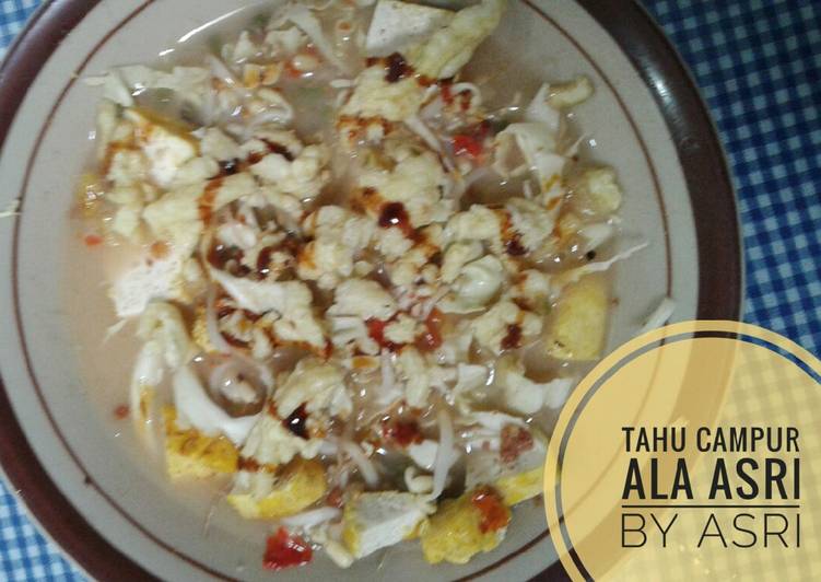 Langkah memasak Tahu Campur Anti Gagal