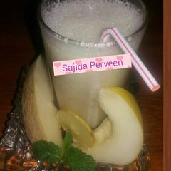 A picture of Melon smoothie#🍹🍋🌠 #KokabandCookpad #CookpadApp #RamadanKiTiyari.