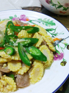 Foto resep Tumis Putren Bakso Cabe Ijo