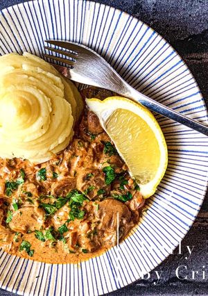 O poză a rețetei Stroganoff de ciuperci 🍄.