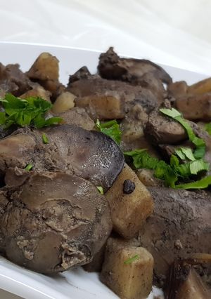 صورة لوصفة كبدة الدجاج
