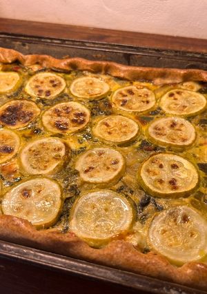 Una foto de Tarta exquisita de vegetales