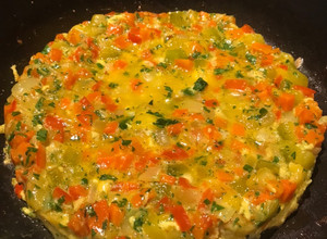 Una foto de Tortilla de verduras