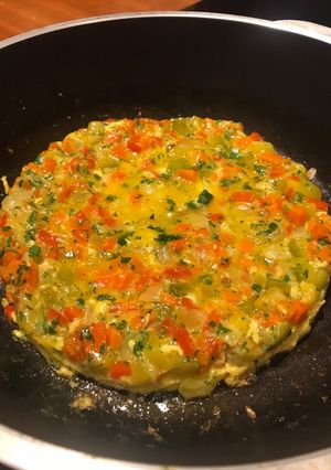 Una foto de Tortilla de verduras