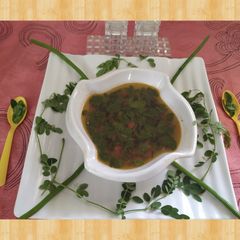 A picture of Drumstick Leaves Soup.