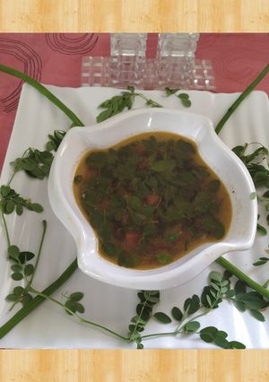 A picture of Drumstick Leaves Soup.
