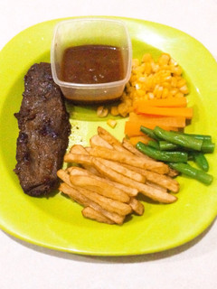 Foto resep French friesh "kentang goreng" pelengkap steak