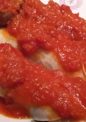 Una foto de Canelones de verduras y quesos