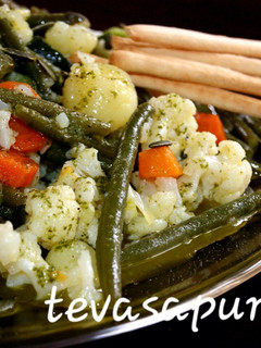 Una foto de Ensalada de verduras al vapor