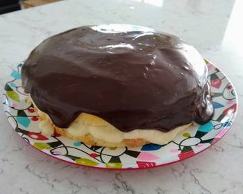 Easy Serving Recipe Boston Cream Pie Home Style