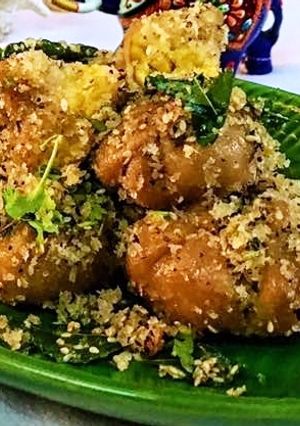 A picture of Steamed stuff paniyaram.