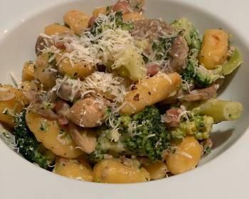 Popular Recipe Pancetta Mushroom  Broccoli Gnocchi Home Style