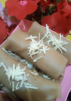 Foto resep Dadar gulung coklat Vla pisang