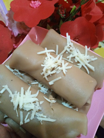 Cara Buat Dadar gulung coklat Vla pisang Untuk Pemula