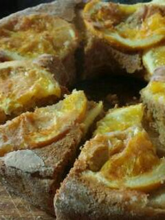 Una foto de Torta de avena y naranja saludable