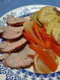 Solomillo de Cerdo al Horno con Verduras Súper Fácil y jugoso