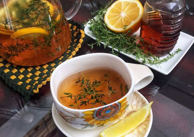 Resep membuat Thyme Lemon Tea dijamin lezat
