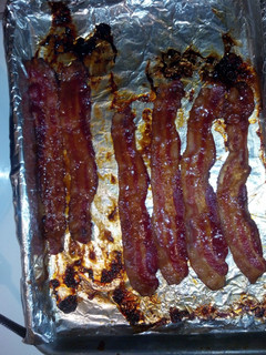 A picture of Baked brown sugar bacon.