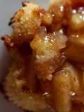 Crumble de manzana con avena, en taza (micro) y al horno