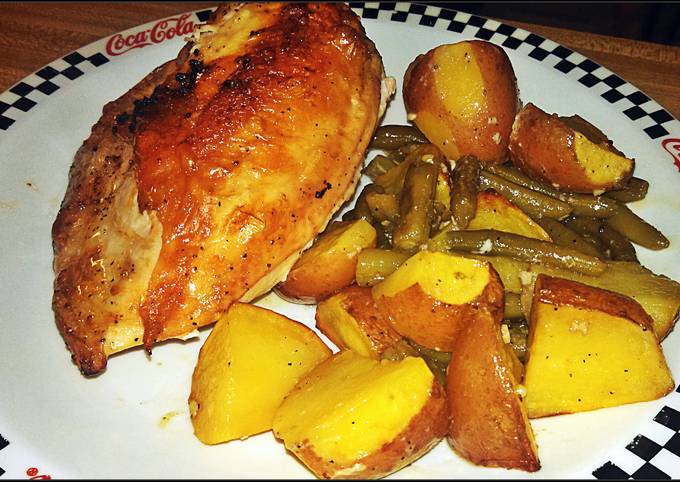 Pan-Roasted Chicken with Lemon-Garlic