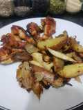Bruselas Rústicas con Pollo a la Mostaza