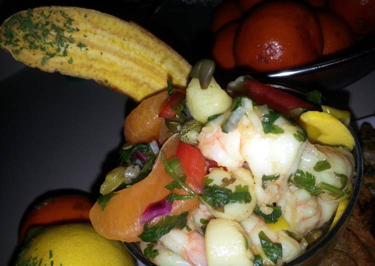 My take on seafood ceviche